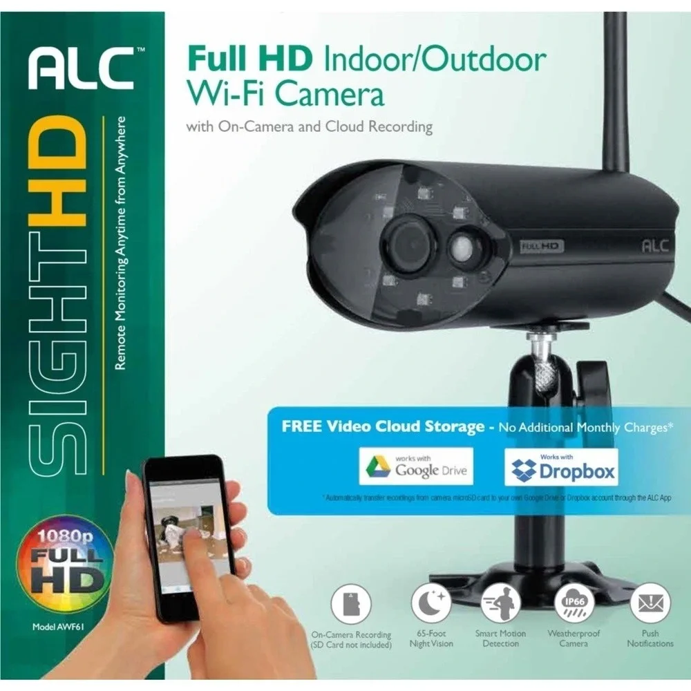 ALC AWF61 SightHD 1080p Outdoor Wi-Fi Camera Full HD Surveillance